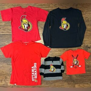 Ottawa Senators NHL Hockey Toddler , Kid & Adult Medium Bundle